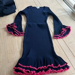 Milly navy sweater dress worn once